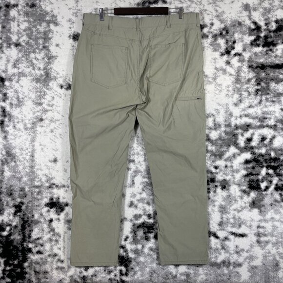Members Mark Denali Straight Pants Mens Size 38x30 Beige Performance Stretch - Picture 2 of 11